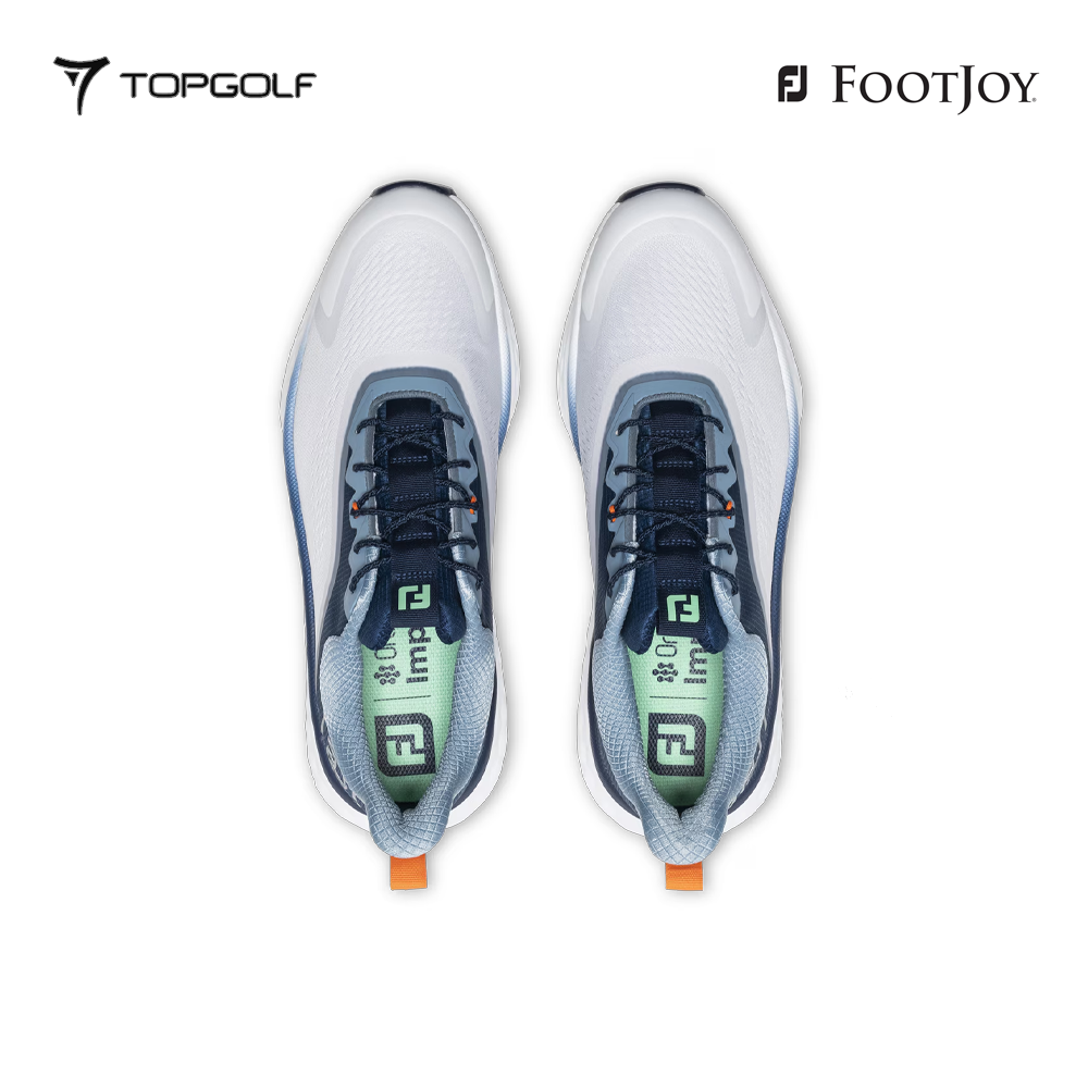 FOOTJOY SHOES MEN 57041 XW FJ QUANTUM TEXTILE LACED WH/NV/GR