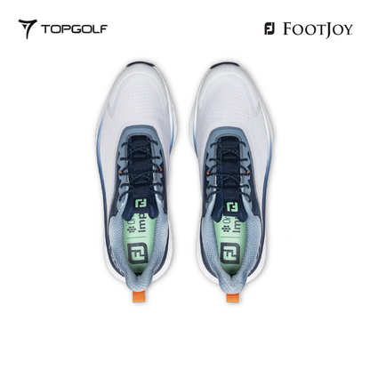 FOOTJOY SHOES MEN 57041 XW FJ QUANTUM TEXTILE LACED WH/NV/GR