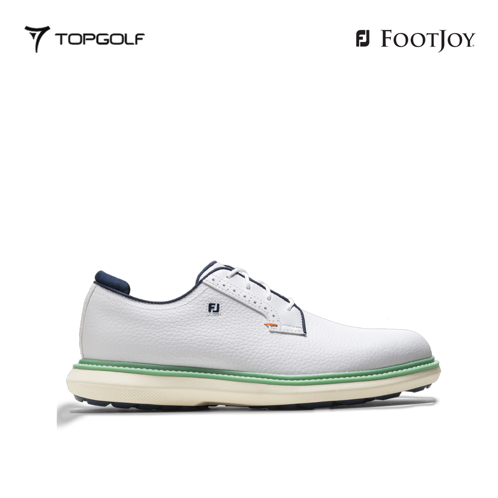 FOOTJOY SHOES M 57975 XW TRADITIONS LACED WH/NV/TL
