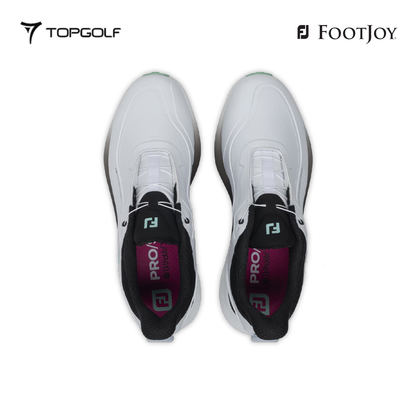 FOOTJOY SHOES MEN 56956 GS M PROSL BOA WHT/BLK/TEL S26