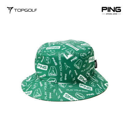 PING JAPAN Hat M 6215187285 – Topi Unisex Premium All-Over Print 25SS FR | Stylish & Sporty