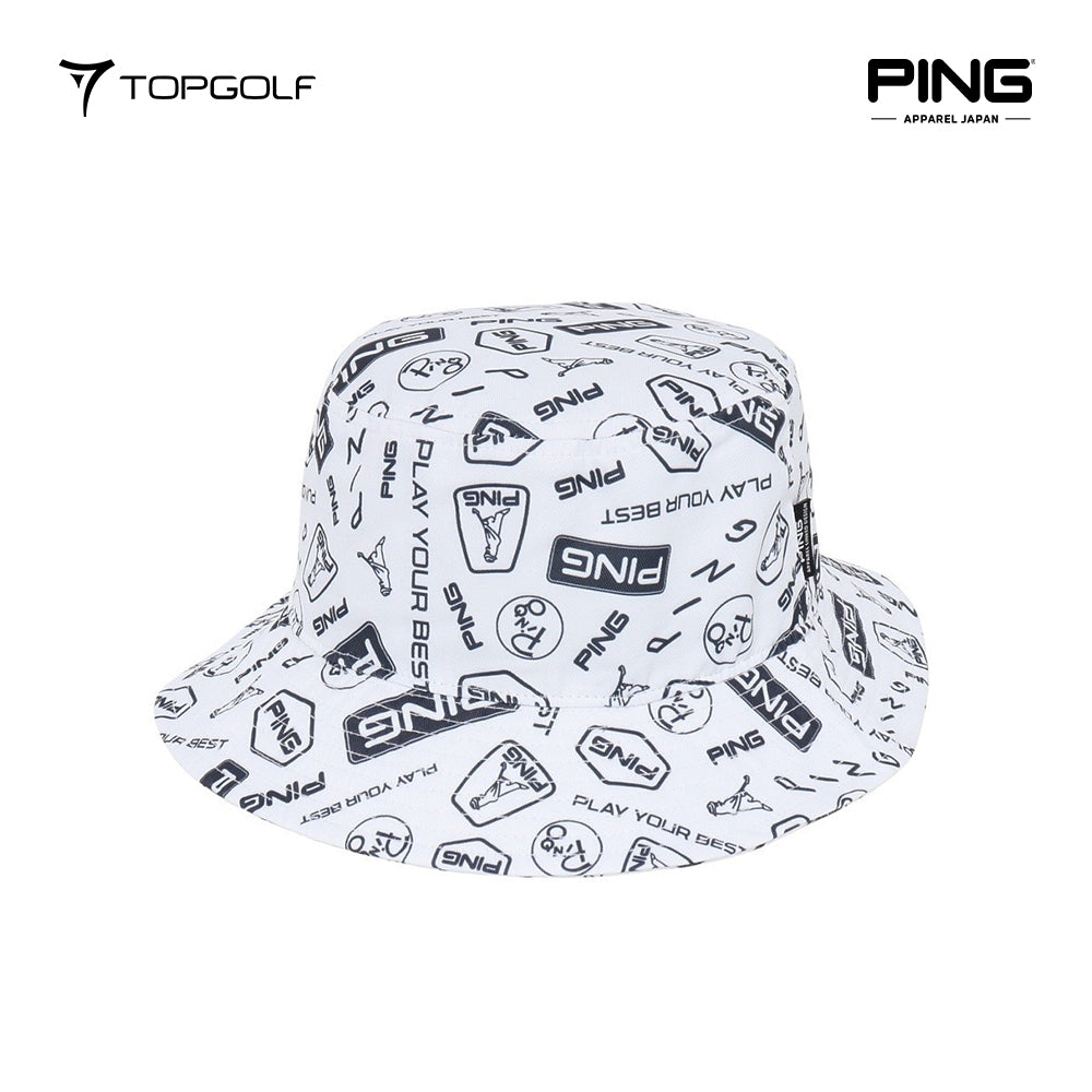 PING JAPAN Hat M 6215187285 – Topi Unisex Premium All-Over Print 25SS FR | Stylish & Sporty