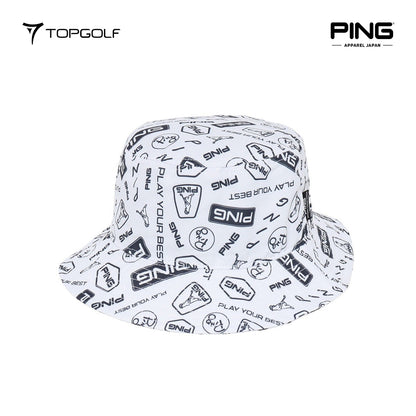 PING JAPAN Hat M 6215187285 – Topi Unisex Premium All-Over Print 25SS FR | Stylish & Sporty