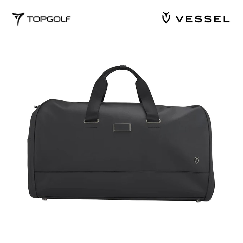 VESSEL BAG 3101120-10 SIGNATURE GARMENT DUFFEL PEBBLED BLACK