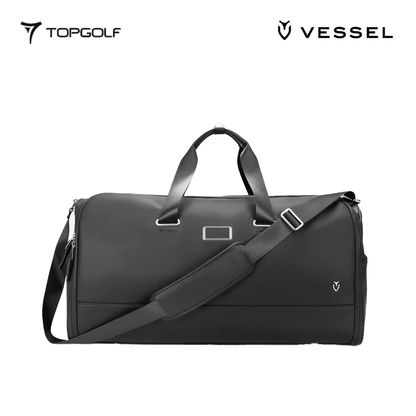 VESSEL BAG 3101120-10 SIGNATURE GARMENT DUFFEL PEBBLED BLACK