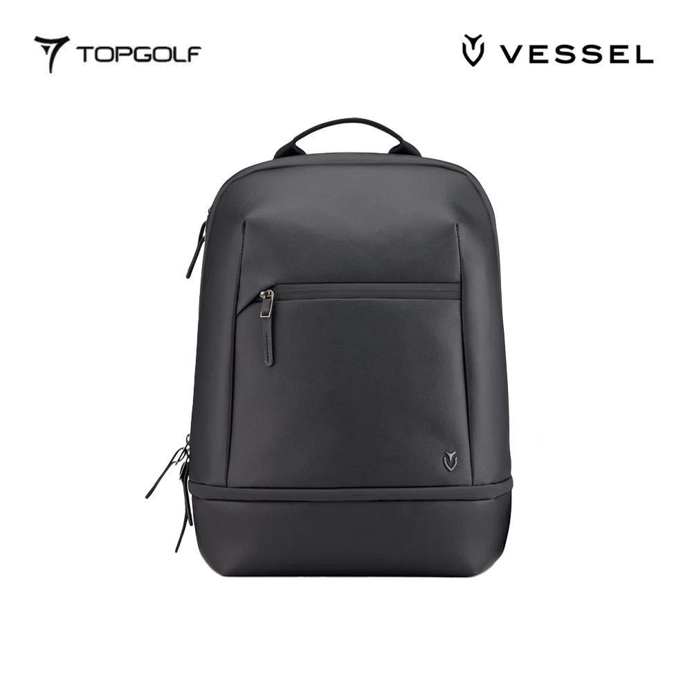 VESSEL BACKPACK SIGNATURE PEBBLED BLACK