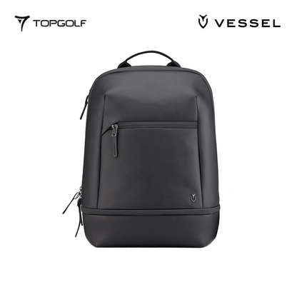 VESSEL BACKPACK SIGNATURE PEBBLED BLACK
