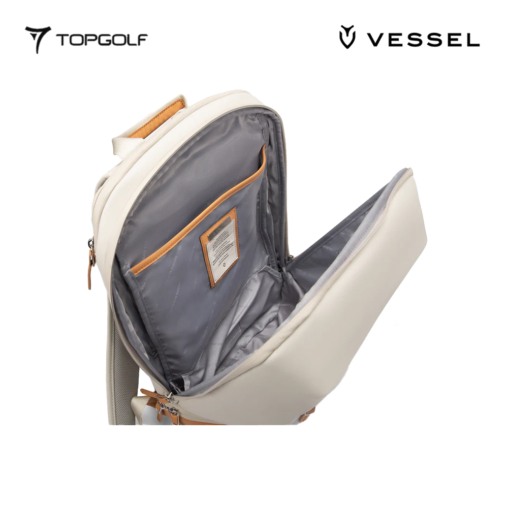 VESSEL BACKPACK SIGNATURE PEBBLED BLACK