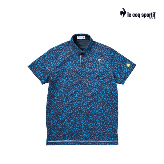 atasan pria golf Le Coq Polo M Lg5Shs09M Cool Quil Short Sleeve Nv00 25Ss