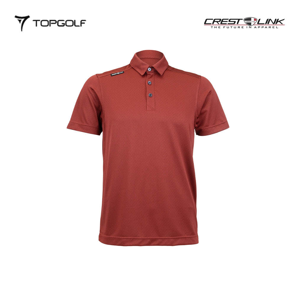atasan pria golf Crest Link Polo M 80381345 Saffron