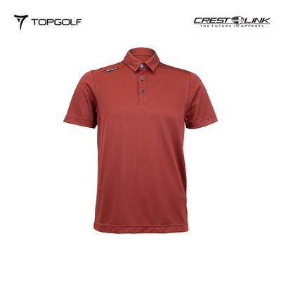 atasan pria golf Crest Link Polo M 80381345 Saffron