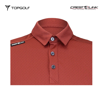 atasan pria golf Crest Link Polo M 80381345 Saffron