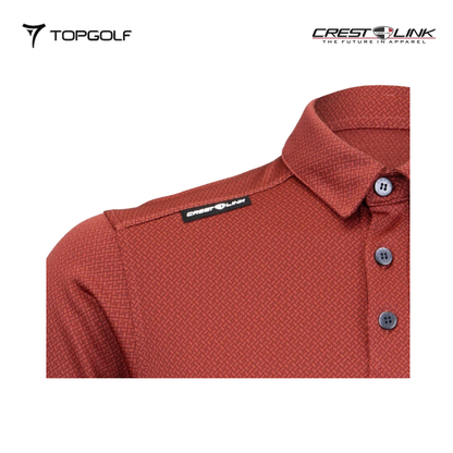 atasan pria golf Crest Link Polo M 80381345 Saffron