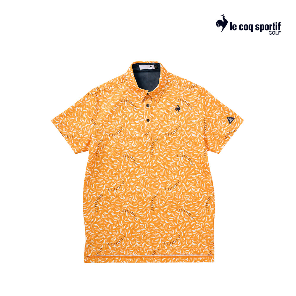 atasan pria golf Le Coq Polo M Lg5Shs09M Cool Quil Short Sleeve Or00 25Ss
