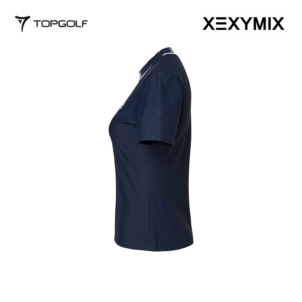 XEXYMIX EMBOSSED JACQUARD LOGO SHORT SLEEVE XGFST07J2 DARK NAVY