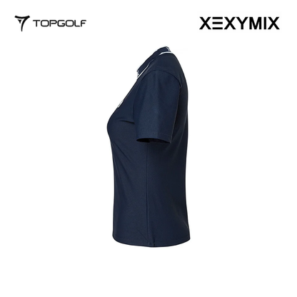 XEXYMIX EMBOSSED JACQUARD LOGO SHORT SLEEVE XGFST07J2 DARK NAVY