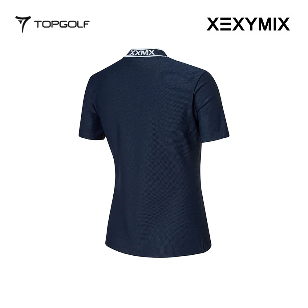 XEXYMIX EMBOSSED JACQUARD LOGO SHORT SLEEVE XGFST07J2 DARK NAVY