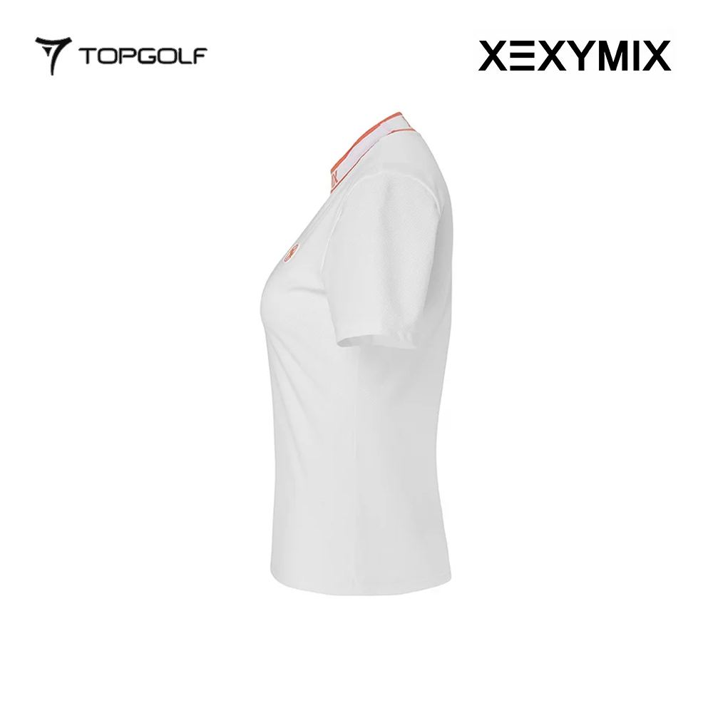 XEXYMIX EMBOSSED JACQUARD LOGO SHORT SLEEVE XGFST07J2 WHITE