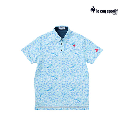 atasan pria golf Le Coq Polo M Lg5Shs09M Cool Quil Short Sleeve Sa00 25Ss