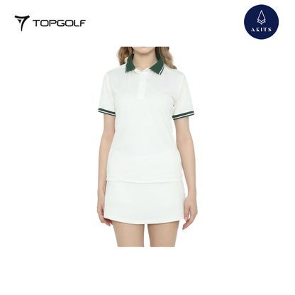 AKITS POLO AL0108 WOMEN IRIS WHITE GREEN