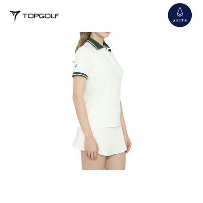 AKITS POLO AL0108 WOMEN IRIS WHITE GREEN
