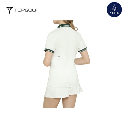 AKITS POLO AL0108 WOMEN IRIS WHITE GREEN