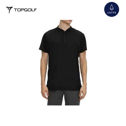 AKITS POLO AM0219 MEN ALIGN QUARTERZIP BLACK