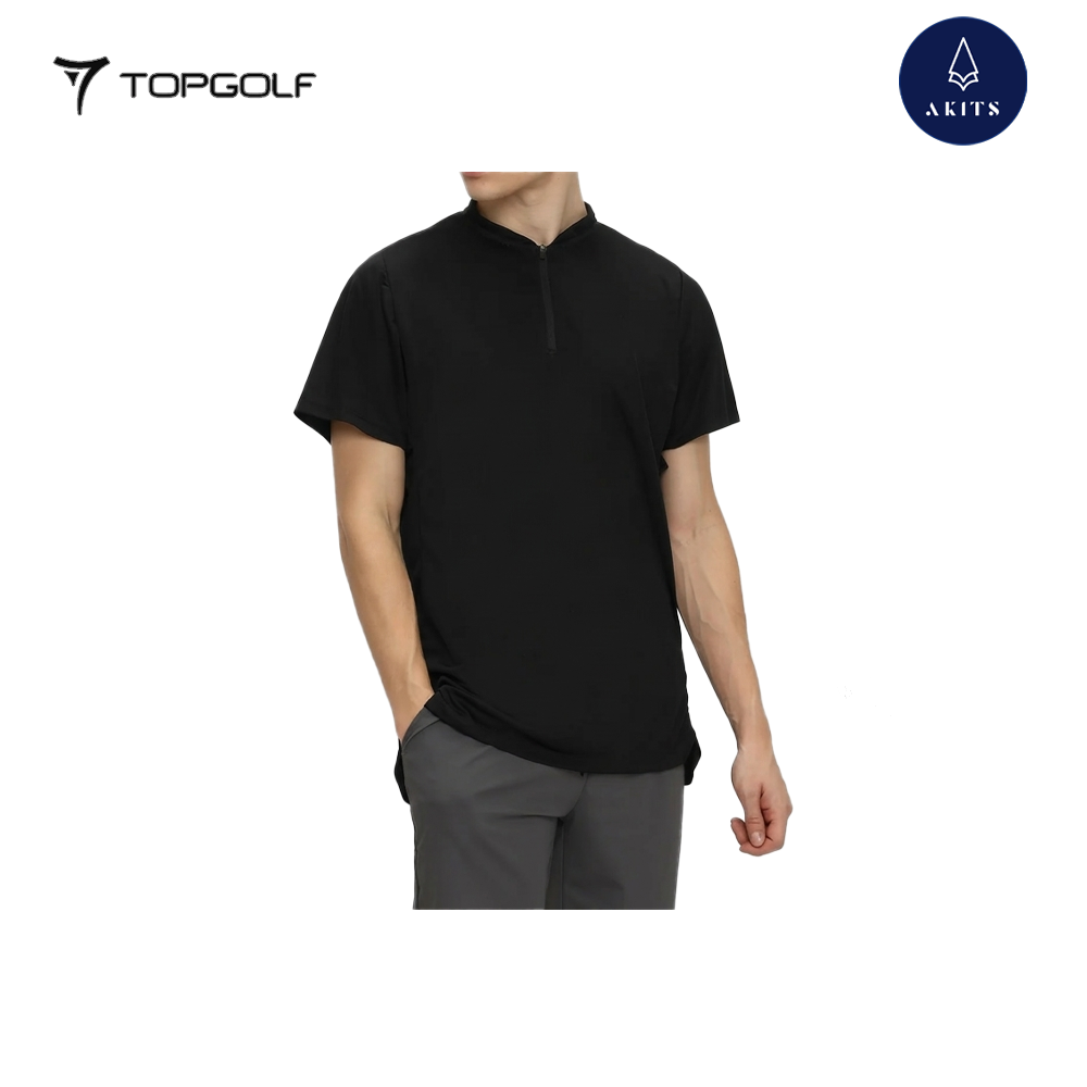AKITS POLO AM0219 MEN ALIGN QUARTERZIP BLACK