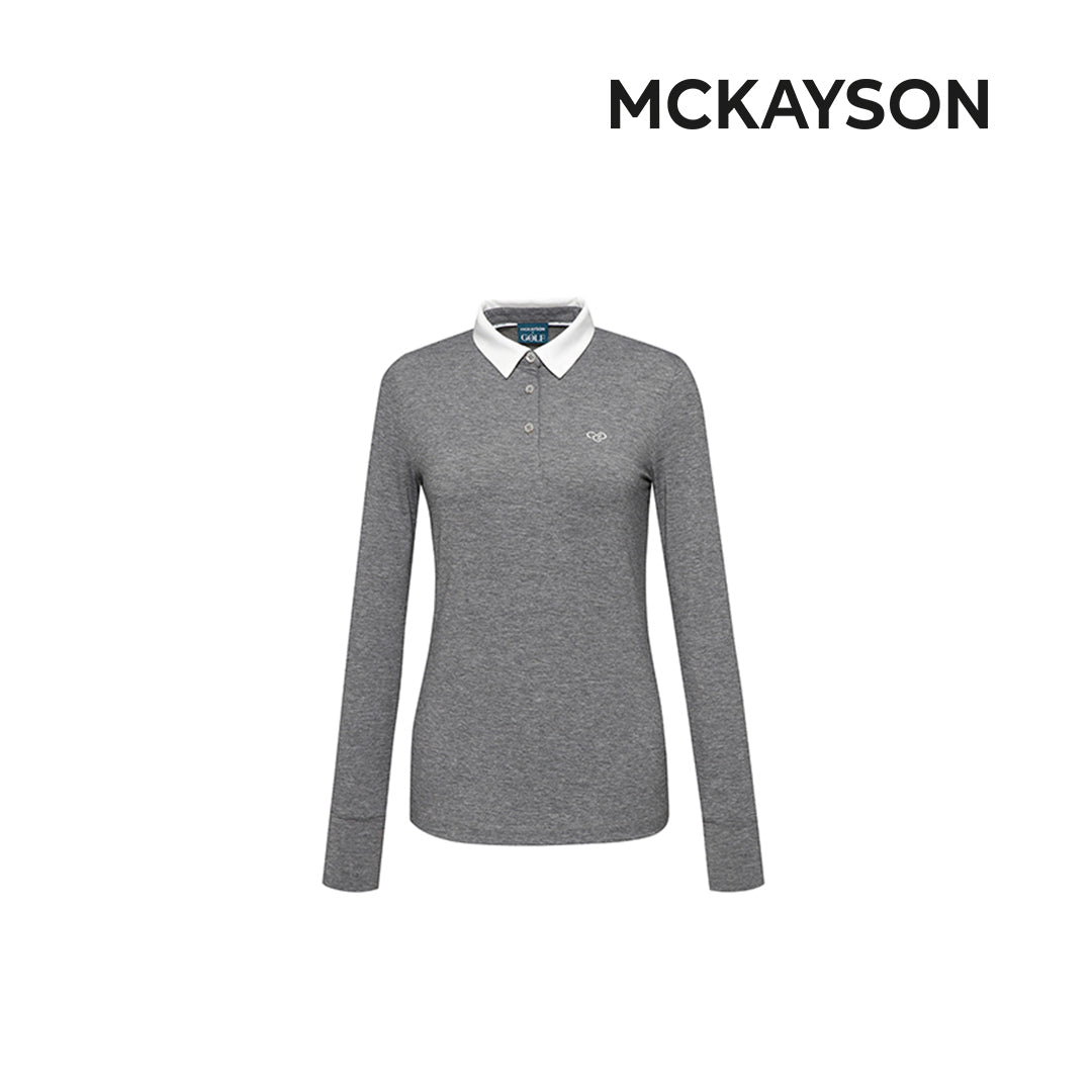 T-SHIRT MCKAYSON POLO T (LONG) MAW1TL502 FEMALE LT/GREY