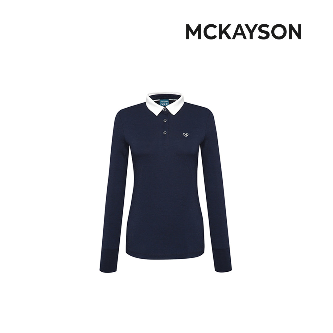 T-SHIRT MCKAYSON POLO T (LONG) MAW1TL503 FEMALE NAVY