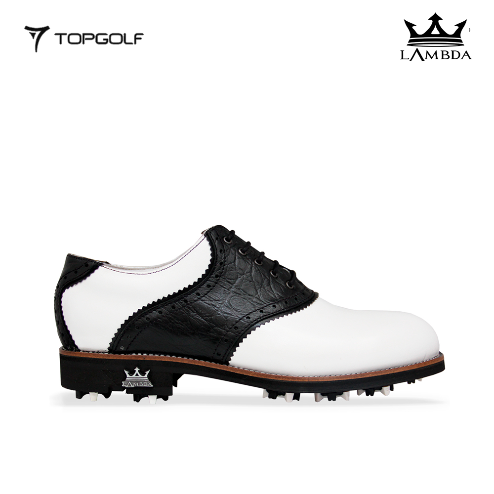 LAMBDA GOLF SHOES FERRARA BLACK WHITE