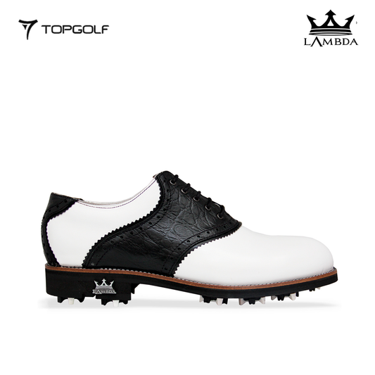 LAMBDA GOLF SHOES FERRARA BLACK WHITE