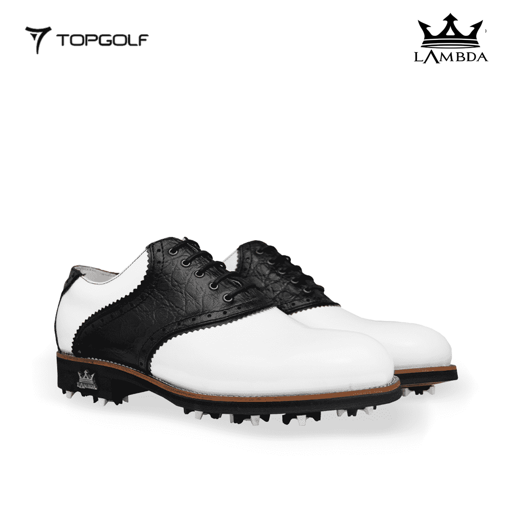 LAMBDA GOLF SHOES FERRARA BLACK WHITE
