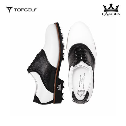 LAMBDA GOLF SHOES FERRARA BLACK WHITE