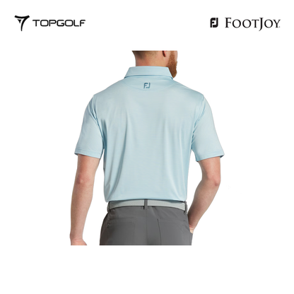 FOOTJOY POLO M 31371 EF HEATHER STRIPE LSL LAKE