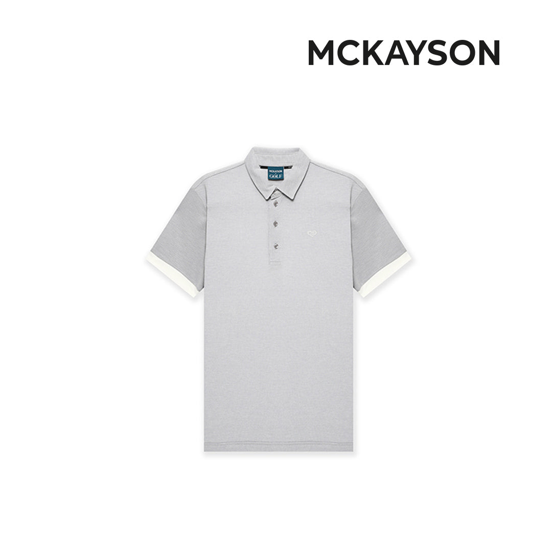 T-SHIRT MCKAYSON POLO T (SHORTS) MAM2TS503 MALE GREY