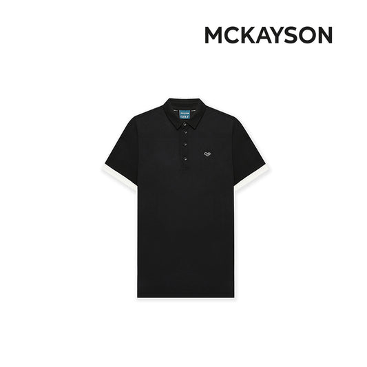 T-SHIRT MCKAYSON POLO T (SHORTS) MAM2TS503 MALE BLACK
