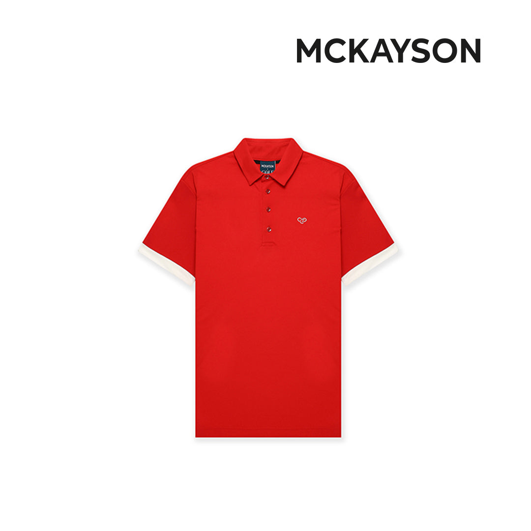 T-SHIRT MCKAYSON POLO T (SHORTS) MAM2TS503 MALE RED