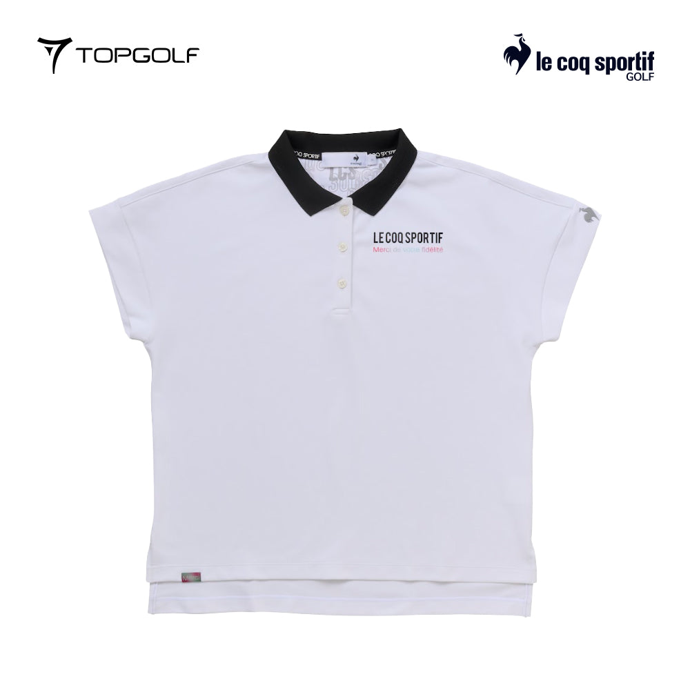 atasan wanita golf  Le Coq Polo W Lg5Shs11L 30Th Wide Fit Short Wh00 25Ss