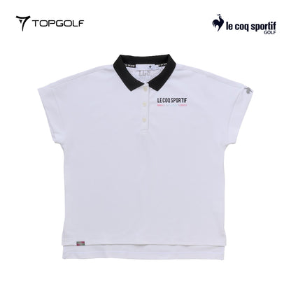 atasan wanita golf  Le Coq Polo W Lg5Shs11L 30Th Wide Fit Short Wh00 25Ss