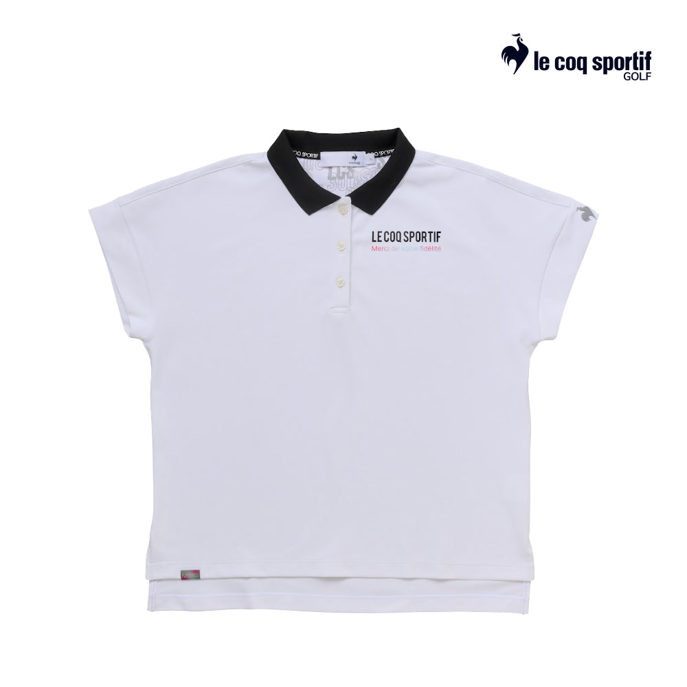 atasan wanita golf  Le Coq Polo W Lg5Shs11L 30Th Wide Fit Short Wh00 25Ss