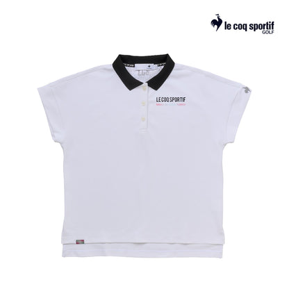 atasan wanita golf  Le Coq Polo W Lg5Shs11L 30Th Wide Fit Short Wh00 25Ss