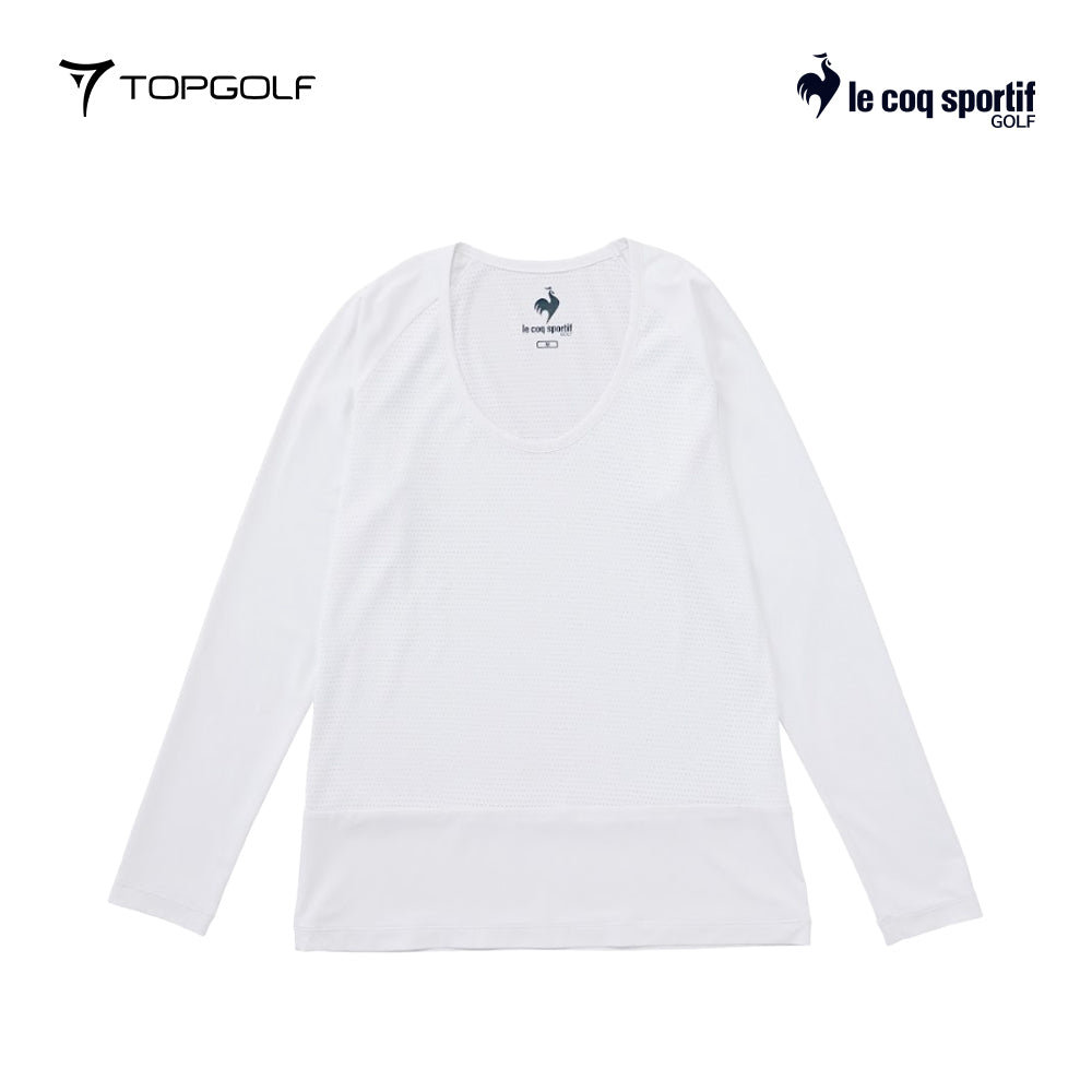 atasan wanita golf  Le Coq Underlayer W Qgwxjm01 Stretch Forcer Mesh Wh00 25Ss