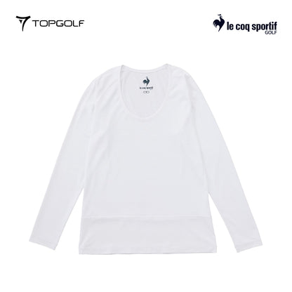 atasan wanita golf  Le Coq Underlayer W Qgwxjm01 Stretch Forcer Mesh Wh00 25Ss