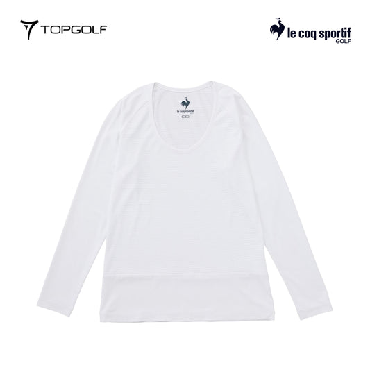 atasan wanita golf  Le Coq Underlayer W Qgwxjm01 Stretch Forcer Mesh Wh00 25Ss