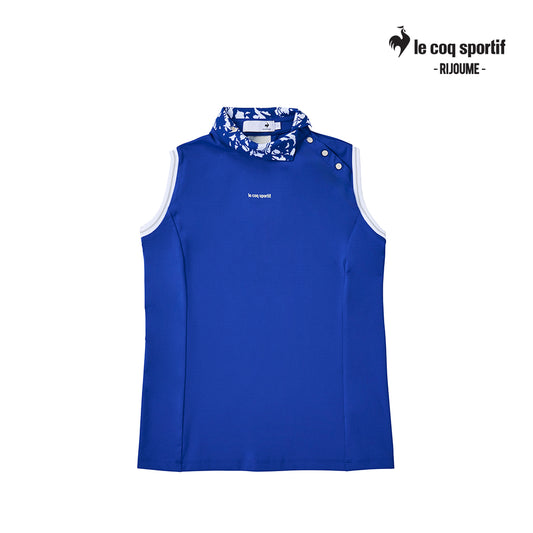 Le Coq Polo W Lg5Shsr5L Rjm Leaf Pattern Sleeveless Bl00 25Ss
