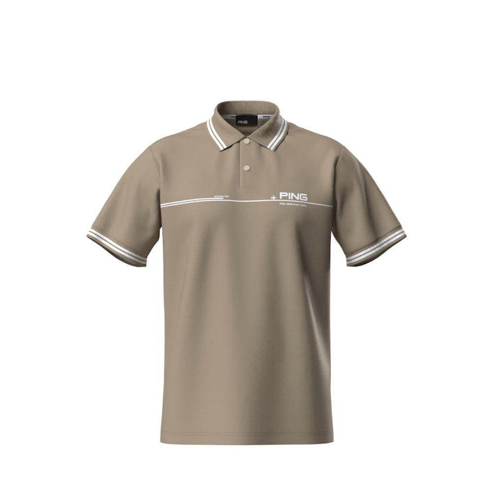 PING JAPAN Polo M 6215160381 – Polo Shirt Premium Pria Double Weave Lengan Pendek 25SS-1