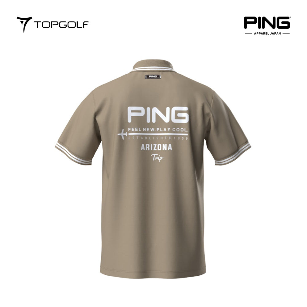 PING JAPAN Polo M 6215160381 – Polo Shirt Premium Pria Double Weave Lengan Pendek 25SS-1