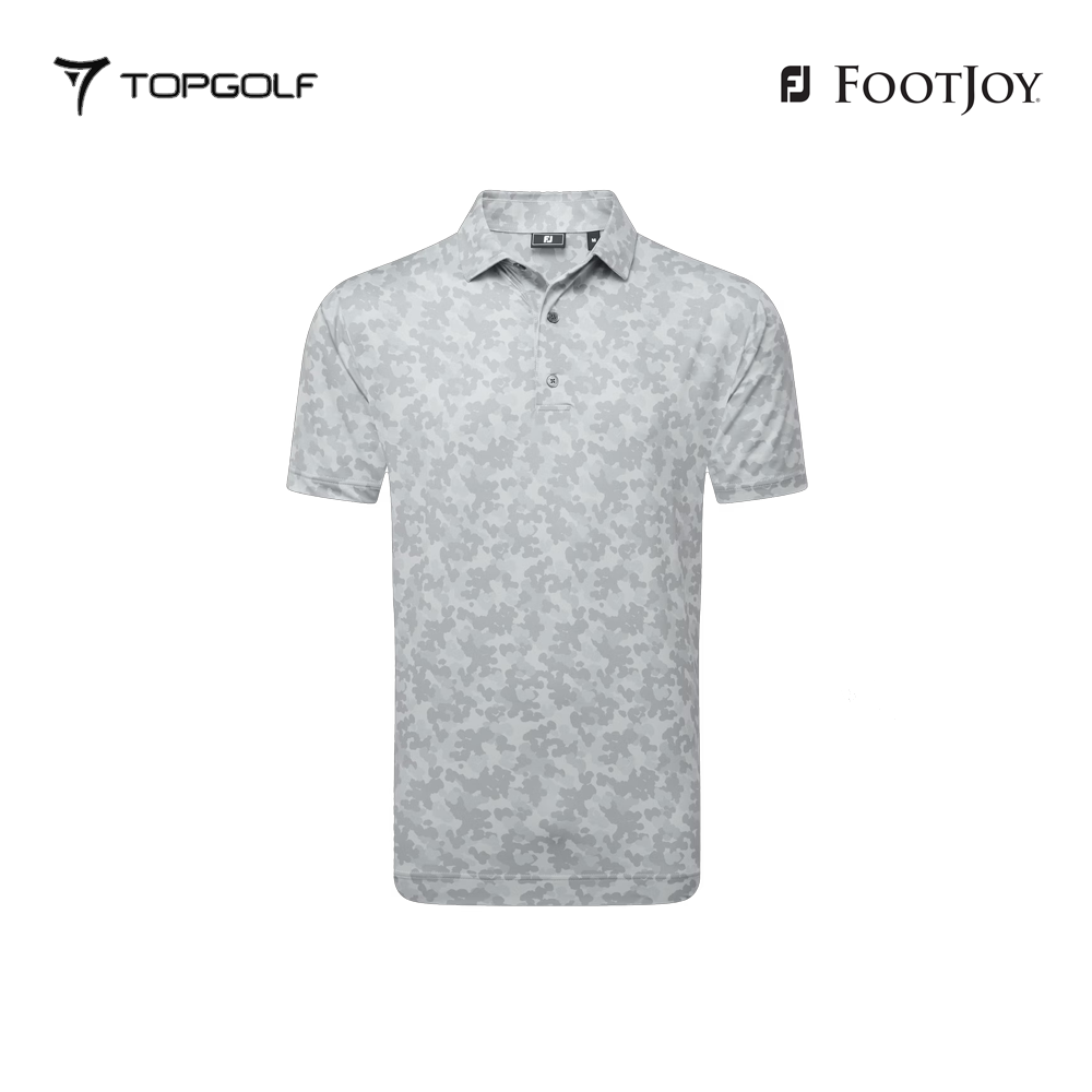 FOOTJOY POLO 32690 MEN FS LEAF CAMO LSL GREY