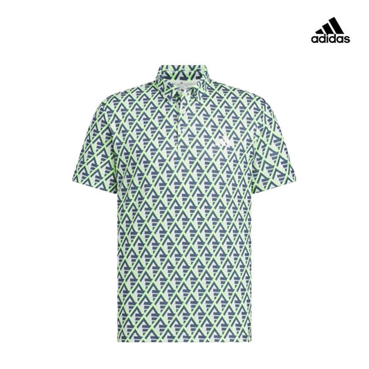 ADIDAS POLO MAN IN9040 ESS AOP GRN